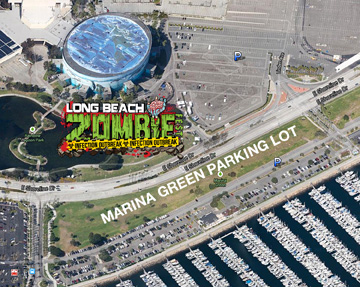 Long Beach Zombie Walk Parking Lot